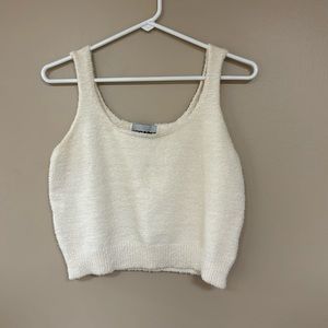 Apparis cream soft tank matching set size M